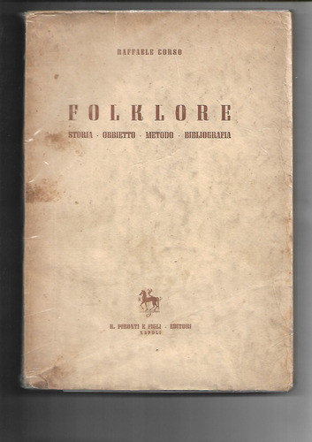 Folklore Di Raffaele Corso - En Italiano 0