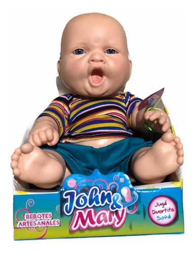 Bebe Bebote Muñeca Bostezo De Goma 35 Cm Original John Mary 1