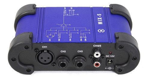Mini Mixer 5 Ch Canales Leem Mix-5 Mezclador 1