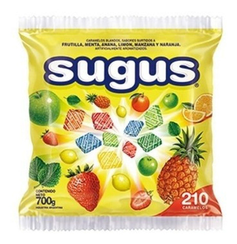 Caramelos Masticables Sugus Frutal X 700g 0