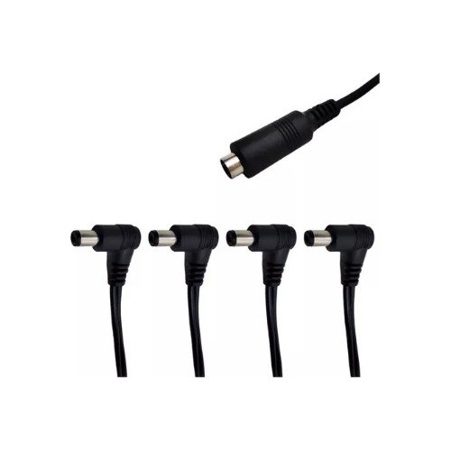 Cabo Extensão Extensor Fonte Pedal Para 4 Pedais 30cm 1
