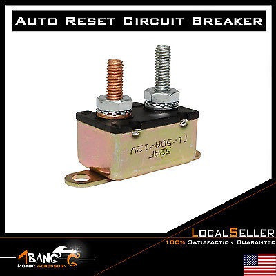 2pcs 50a 12v Fusible Automático Reset Interruptor Tipo 1 Vie 1