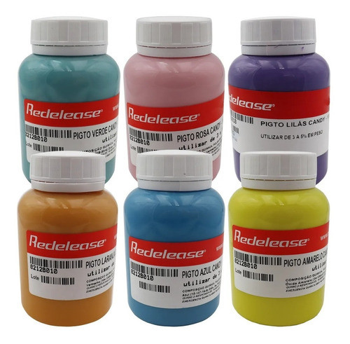 Kit Todos Pigmentos Candy Colors Para Gel-coat -tons Pasteis 0