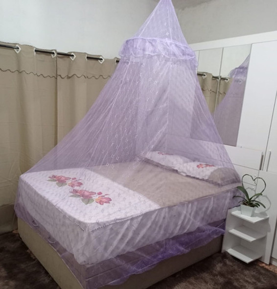 Cortinado De Renda Macia Casal Para Proteger De Insetos Teto 1