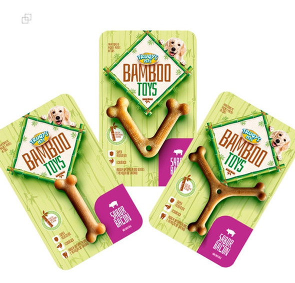 Kit 3 Brinquedo Mordedor Osso Para Cães Resistente Duradouro 0