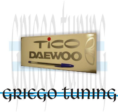 Tun Adhesivos En Vinilo X Auto  Daewoo Tico  3 Piezas Gris 1