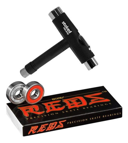 Rodamientos Para Patineta Bones Reds X8u 0