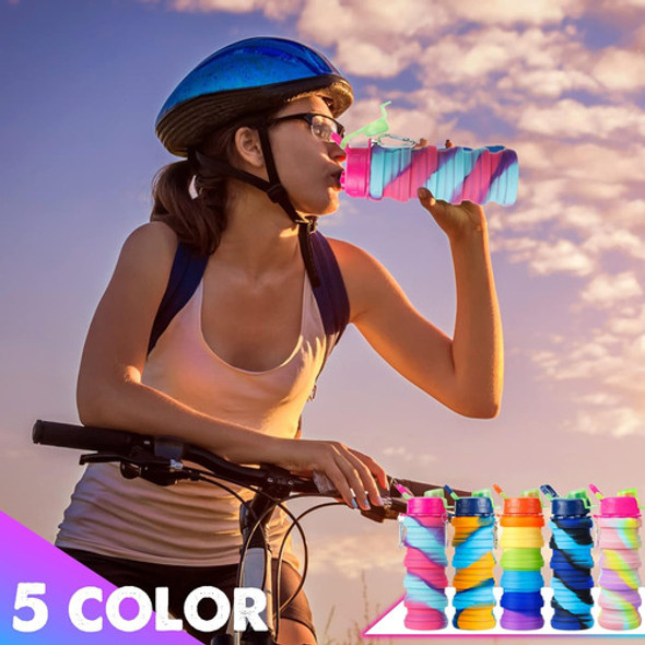 Botellas Plegables Diferentes Colores Set De 5 Para Todo Uso 1