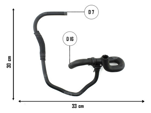 Manguera Envio Agua Calefactor Idea Palio Siena 1.4 8v 1