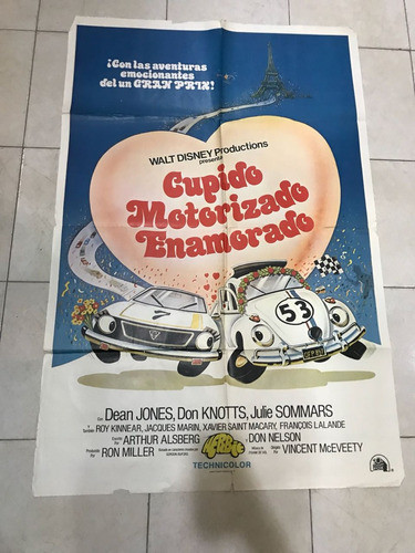 Afiche Cine-cupido Motorizado Enamorado-w Disney 0