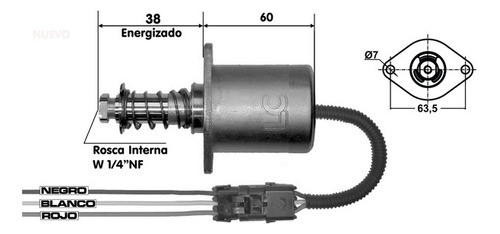 Solenoide Pare Bomba De Freno Compatible Con Bobcat 12v 1