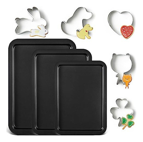 Bandeja Para Hornear Hongbake Con Cortadores De Galletas, Ro 1