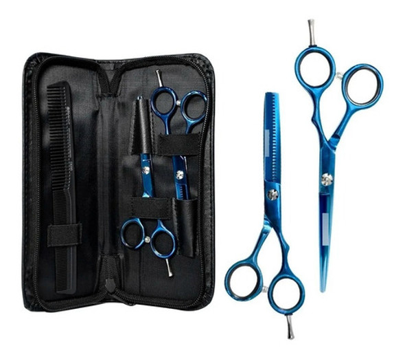 Stylecut Kit Tijera Filo Navaja + Pulir 5,5 Cobalto Azul 1 Stylecut Kit Tijera Filo Navaja + Pulir 5,5 Cobalto Azul 1