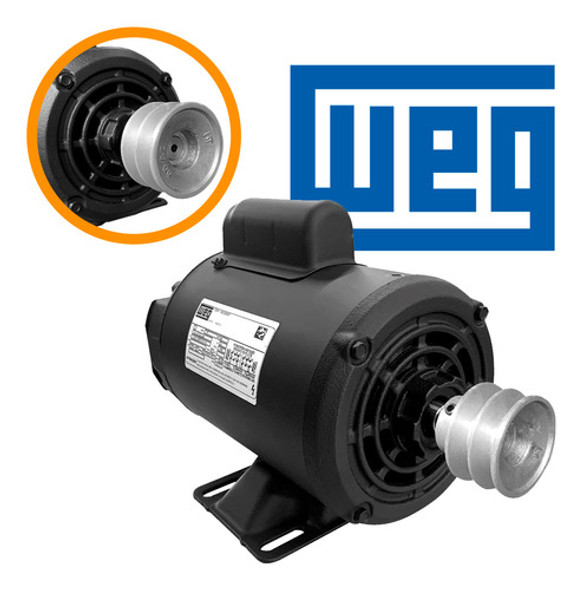 Motor Monofásico 1cv 4 Polos Baixa Rotação 110/220v Weg 1