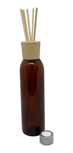 Envase Difusor Aromatico Con Tapa Madera 200cc Pack X20 0