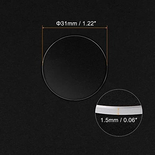 Cristal De Zafiroplano Para Reloj 1.5mm X 31 Mm Diametro 1