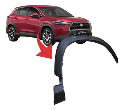 Moldura Paralama Corolla Cross 2020 A 2023 Dianteiro Direito 0