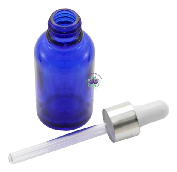 Frasco Vidro Azul Conta Gotas 35ml (1un) 1