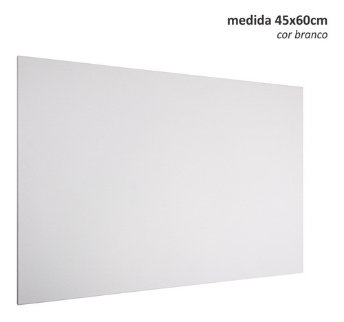 Mural Quadro Lousa Magnético 45x60cm - Branco + 30 Ímas 1
