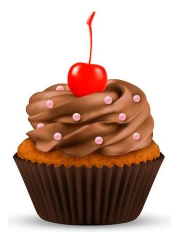 90 Forminhas De Papel Mini Cupcakes Marrom Nº2 Forneável 0
