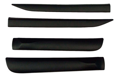 Baguetas Laterales Spaco Plástico Hilux Revo Rocco Negro 0