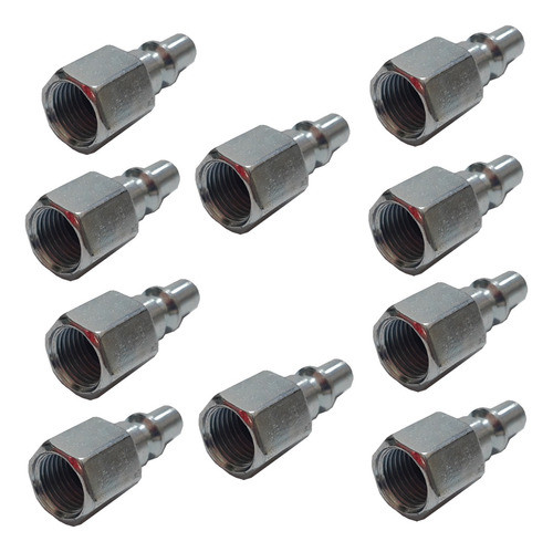 Oferta 10 Conectores Niples Aire Acople Rápido Hembra 1/4 0
