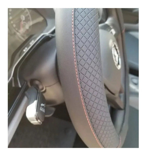 Cubre Volante Auto Base Plana Negro De 38cm Para Suran 2017 1