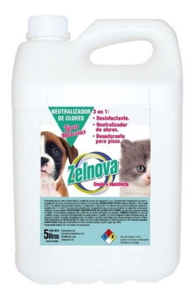 Perfume Neutralizador De Olores Desinfectante Mascotas 5 Lt 0