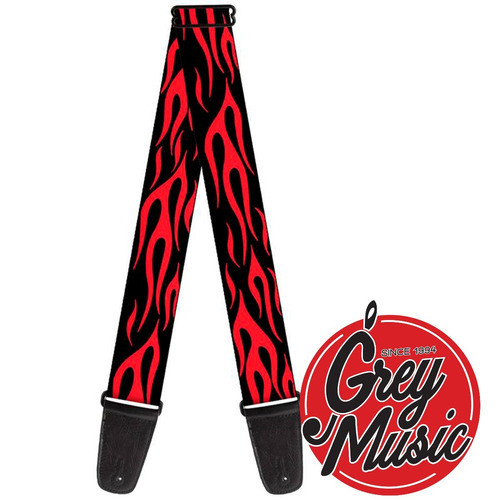 Correa Guitarra / Bajo Buckle Down Gs-w20603 Flama Roja 0
