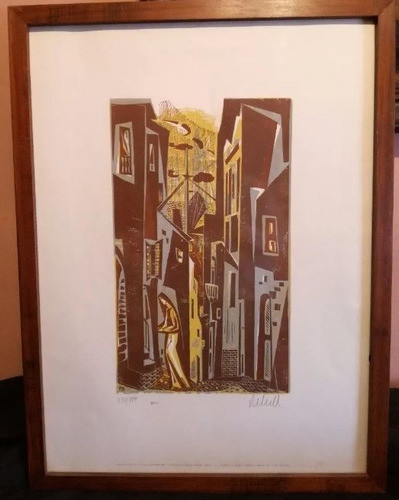 Rebuffo Victor Xilografia Colores Firmada Club De La Estampa 0