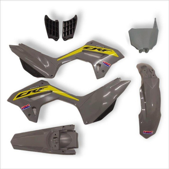 Kit Plástico Biker R1de Crf250f Com Number R1de Com Adesivos 0