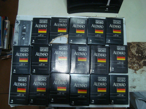 Livros - Alemão 18 Volumes Idiomas Globo + 18 Cassetes 1