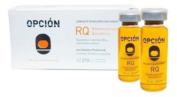 Ampolla Compuesto Tecnico Rq Queratinico 18 Uni X15ml Opcion 1 Ampolla Compuesto Tecnico Rq Queratinico 18 Uni X15ml Opcion 1