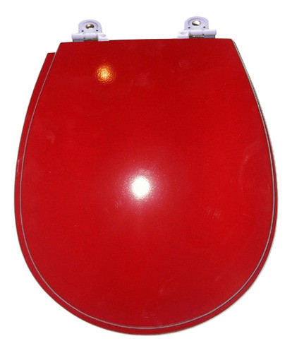 Tapa Asiento Inodoro De Madera Pilar Rojo Ferrari H. Nylon 0