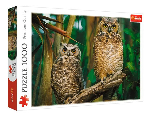Juego De Mesa Puzzle Trefl Animales Buhos 1000 Piezas Febo 0