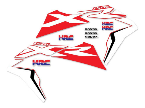 Kit Calcos - Gráfica Honda Xr 150 - Moto Roja 0