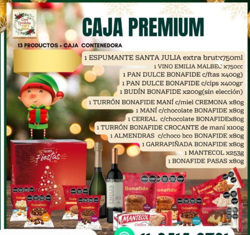 Caja Navideña X 13 Productos - Caja Premium 1