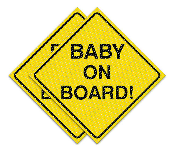 Adhesivo Para Beb A Bordo Transparente Al Invertir, Calcoman 0