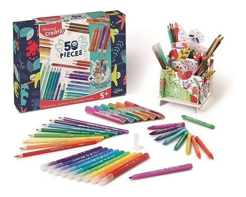 Kit P/ Colorear Maped 50 Pzs Organizador Arte Creativ 907037 1