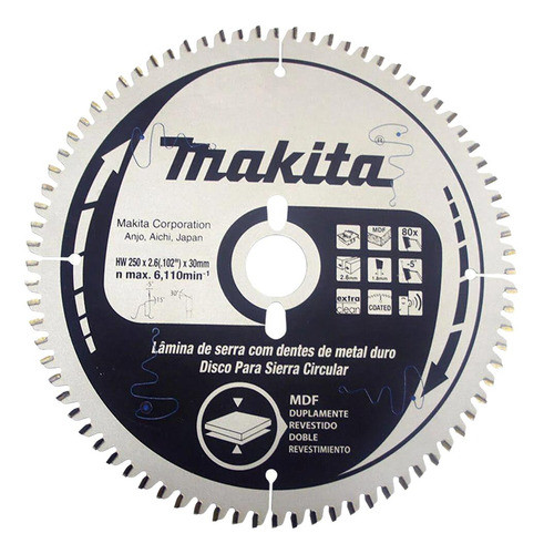 Serra Circular Widea Mdf 10 X80 F.30 B-49585 - Makita 0