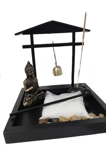 Incensário Jardim Zen Buda Com Portal Porta Velas  Enfeite 0