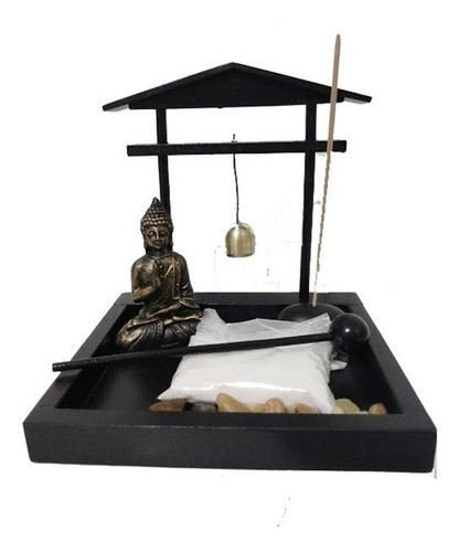 Incensário Jardim Zen Buda Com Portal Porta Velas  Enfeite 1