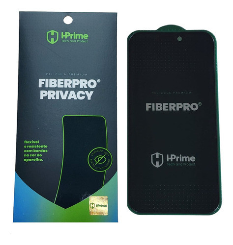 Pelicula Hprime Para iPhone 15 Tela 6.1 Fiberpro® Privacy 0