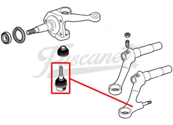 Vw Fusca Rótula Suspensión Inferior Fusca Brasilia 73/.. 1