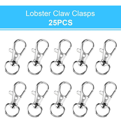 Kit De Accesorios Para Llaveros Con 50 Ganchos Y 25 Clips 1