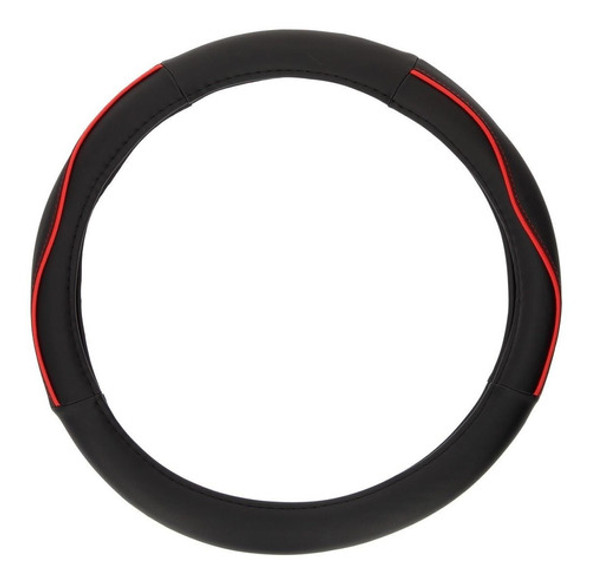 Cubrevolante Universal Diametro 38 Strip Negro Rojo 0