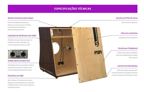 Cajon Fsa Standard Fs2501 Preto 1