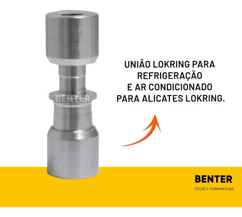 Kit Com 4 Juntas Conexão Uniao Lokring 5/16 X 1/4 Aluminio 1