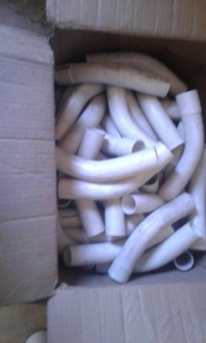Lote De 100 Curvas Pvc Largas 40 Milimetr 0