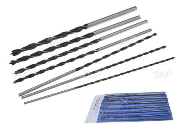 Broca Extralarga Para Madera De 7 X 300mm Set De 4 5 6 7 8 1 0 Broca Extralarga Para Madera De 7 X 300mm Set De 4 5 6 7 8 1 0
